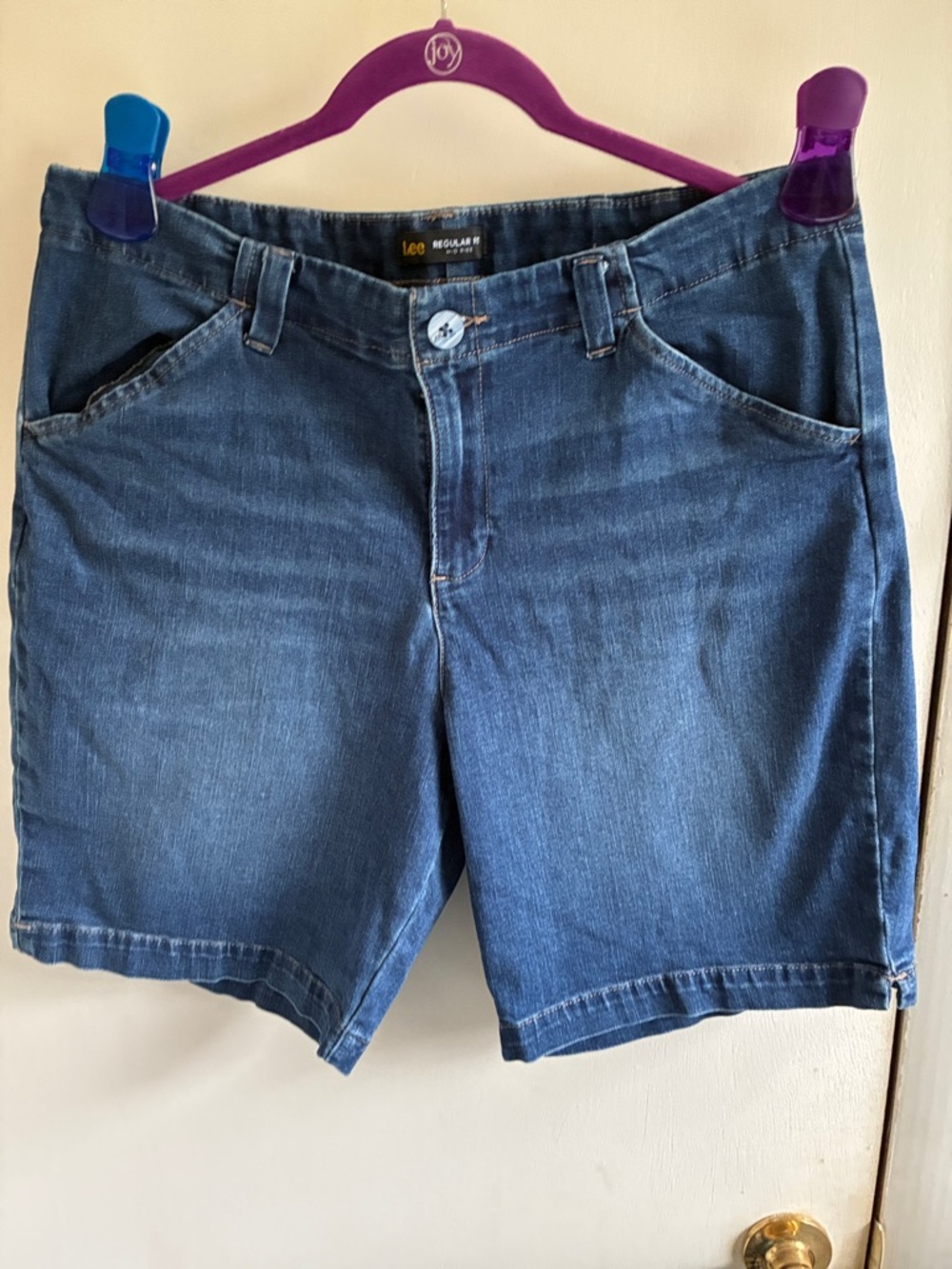 Lee Blue Denim Bermuda Shorts